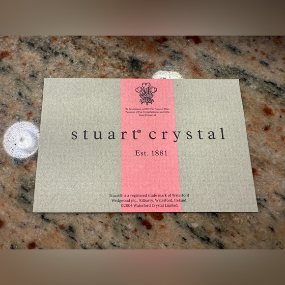 Stuart Crystal Romance Flute Pair 2 Champaign Flutes In Box - Picture 6 of 11